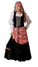 Ladies Deluxe Pirate Costume Size 10 - 12